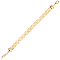 BRACCIALE PLACCATO ORO CON CRISTALLI