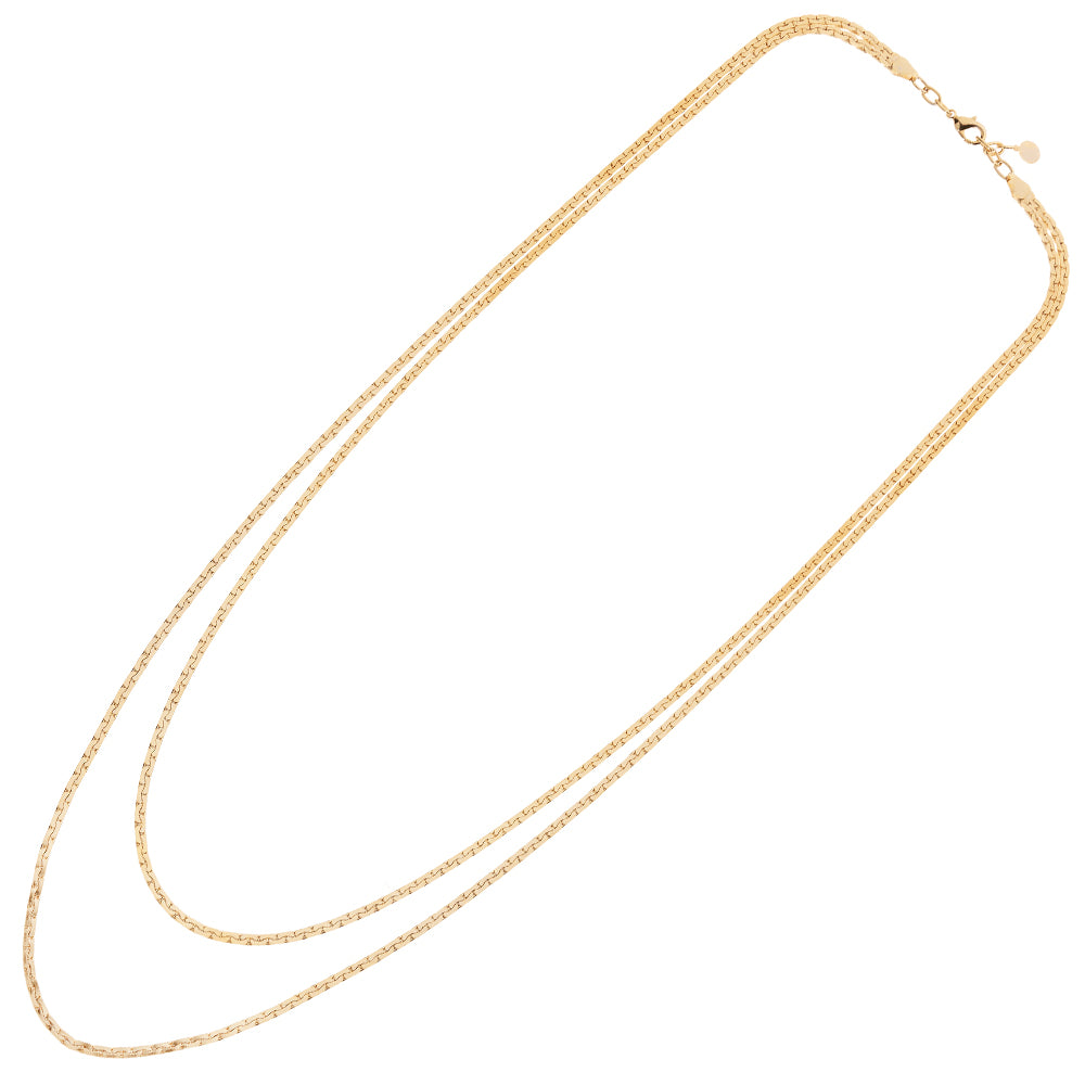 COLLANA PLACCATA ORO CON CRISTALLI