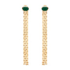 ORECCHINI PLACCATI ORO CON CRISTALLI