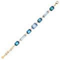 BRACCIALE PLACCATO ORO CON CRISTALLI