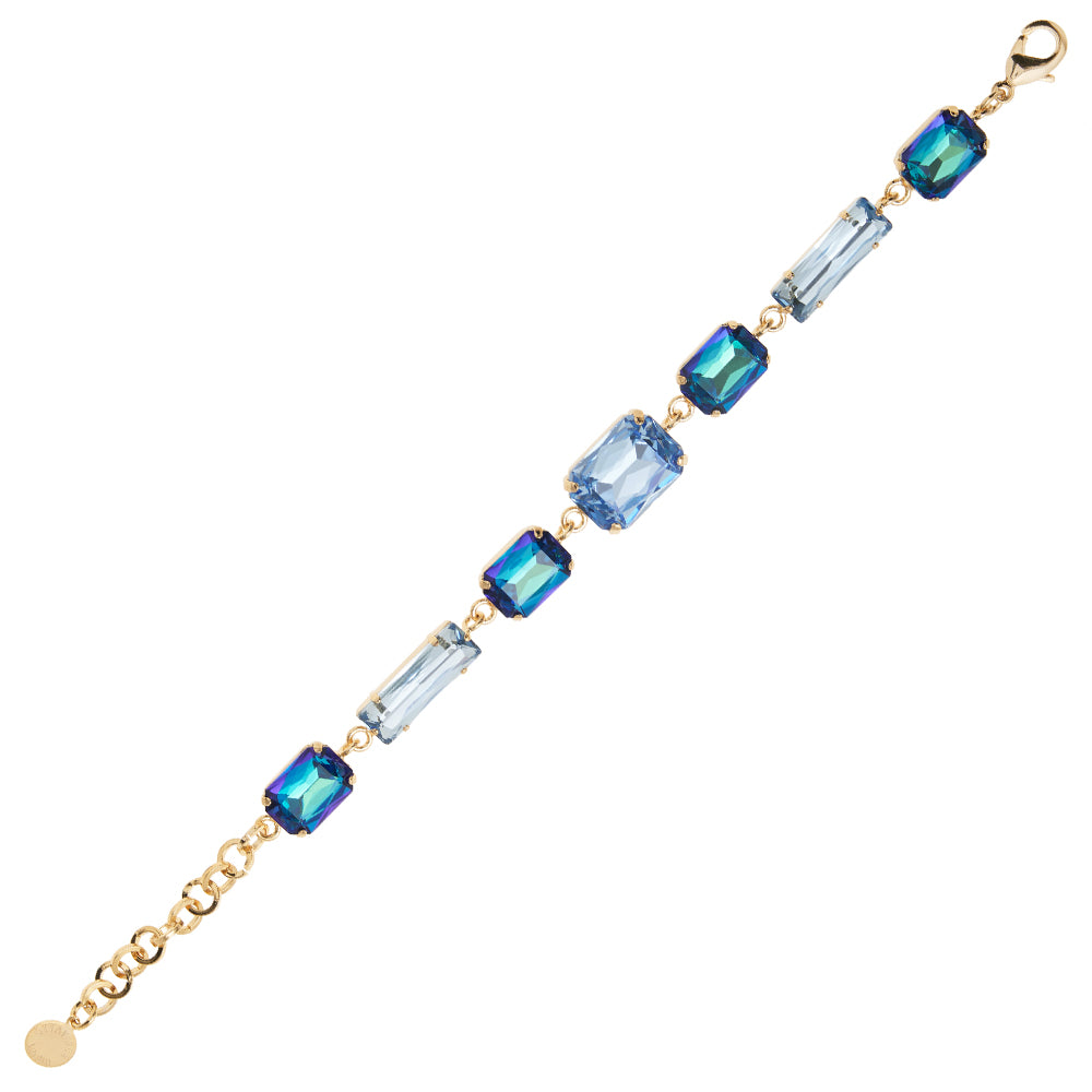 BRACCIALE PLACCATO ORO CON CRISTALLI