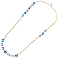 COLLANA PLACCATA ORO CON CRISTALLI