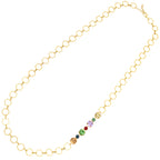 COLLANA PLACCATA ORO CON CRISTALLI