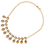 COLLANA PLACCATA ORO CON CRISTALLI