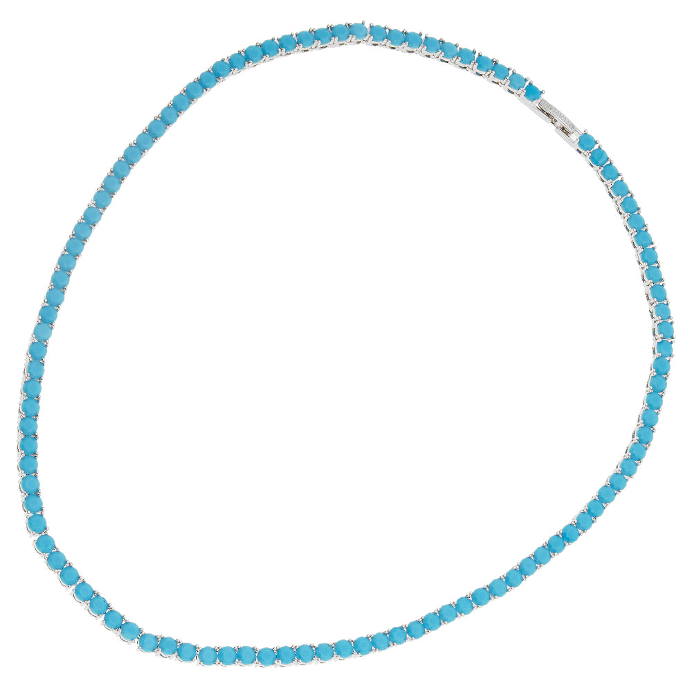 COLLANA RODIATA CON CUBIC ZIRCONIA