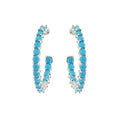 ORECCHINI RODIATI CON CUBIC ZIRCONIA