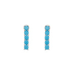 ORECCHINI RODIATI CON CUBIC ZIRCONIA