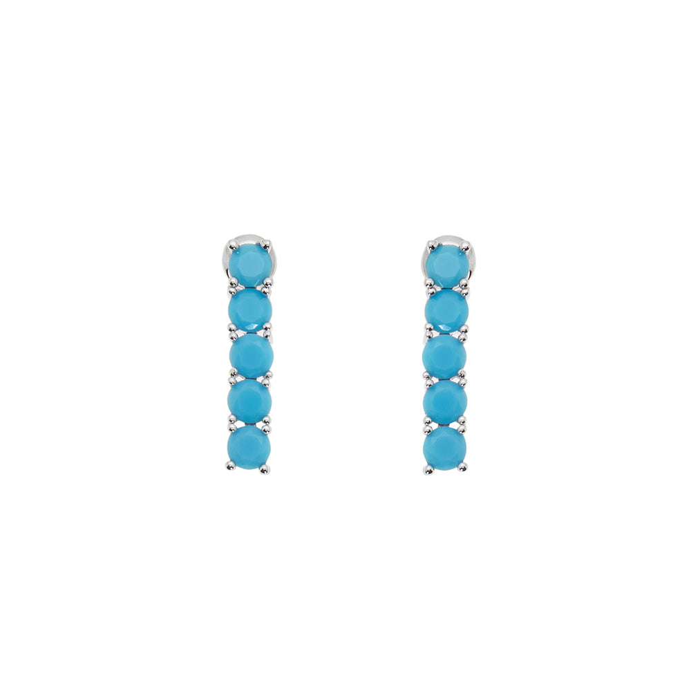 ORECCHINI RODIATI CON CUBIC ZIRCONIA