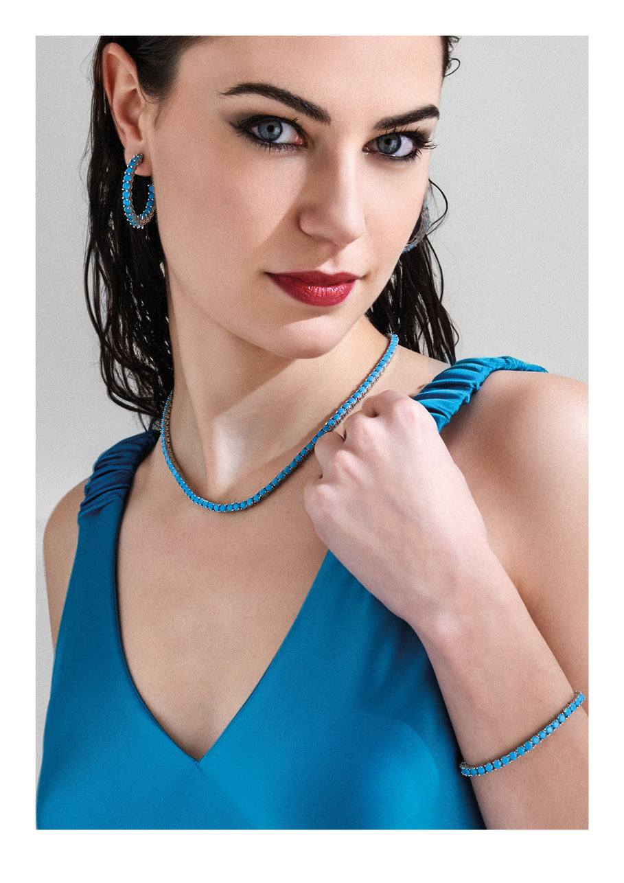 ORECCHINI RODIATI CON CUBIC ZIRCONIA