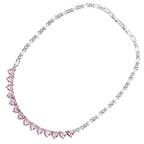 COLLANA RODIATA CON CUBIC ZIRCONIA