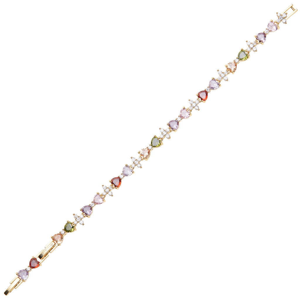 BRACCIALE DORATO CON CUBIC ZIRCONIA
