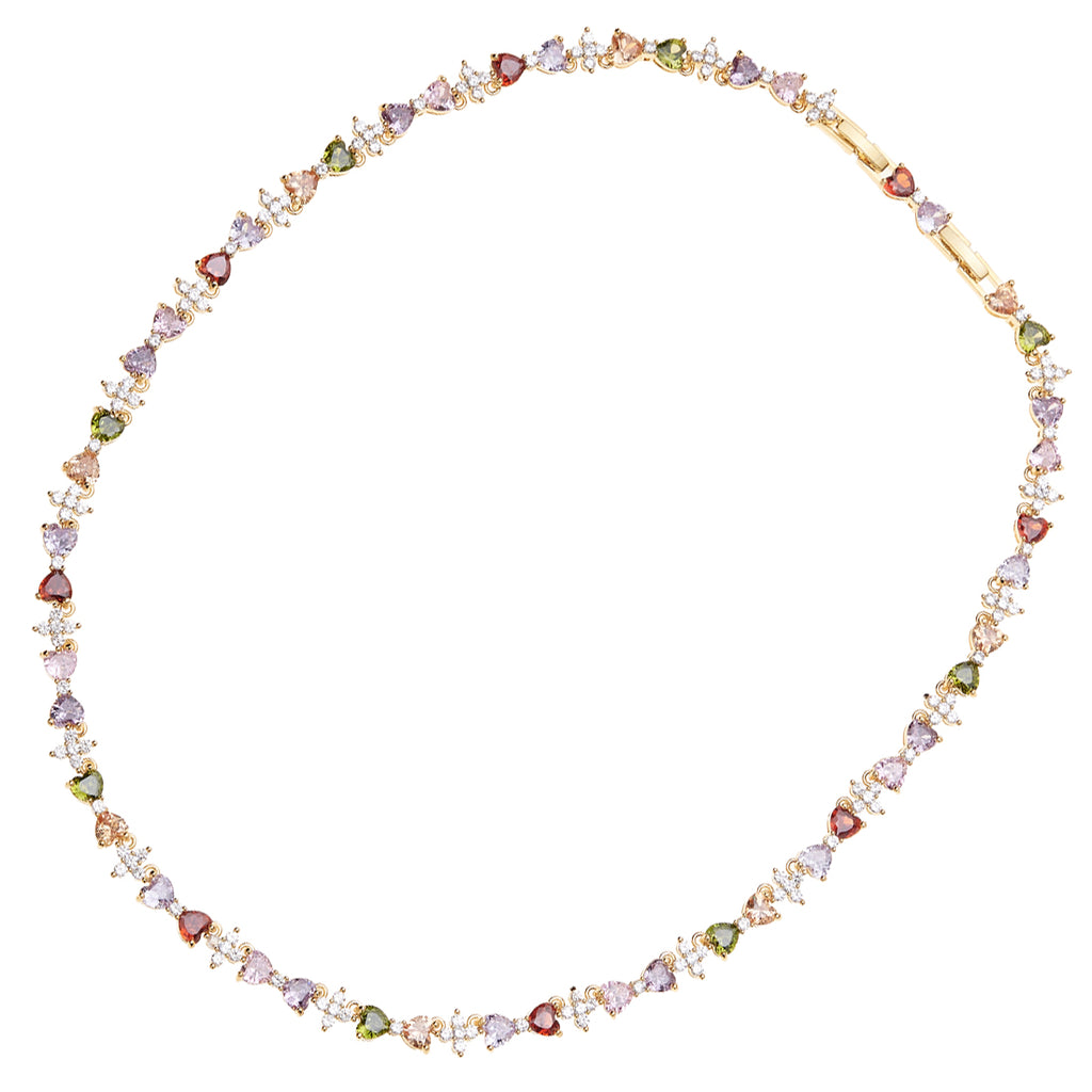 COLLANA DORATA CON CUBIC ZIRCONIA