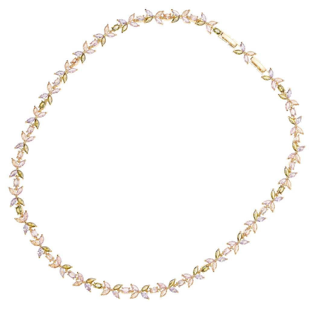 COLLANA DORATA CON CUBIC ZIRCONIA