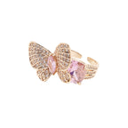 ANELLO PLACCATO ORO ROSA CON CUBIC ZIRCONIA