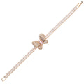 BRACCIALE PLACCATO ORO ROSA CON CUBIC ZIRCONIA