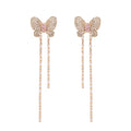 ORECCHINI PLACCATI ORO ROSA CON CUBIC ZIRCONIA