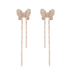 ORECCHINI PLACCATI ORO ROSA CON CUBIC ZIRCONIA