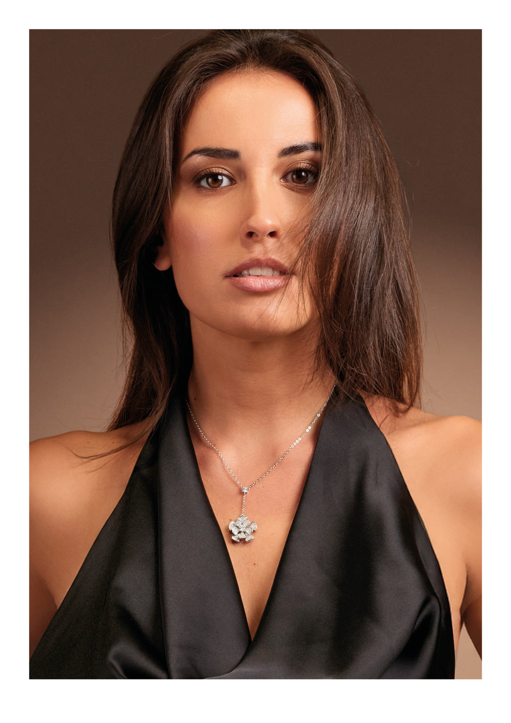 COLLANA RODIATA CON CUBIC ZIRCONIA