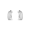 ORECCHINI RODIATI CON CUBIC ZIRCONIA