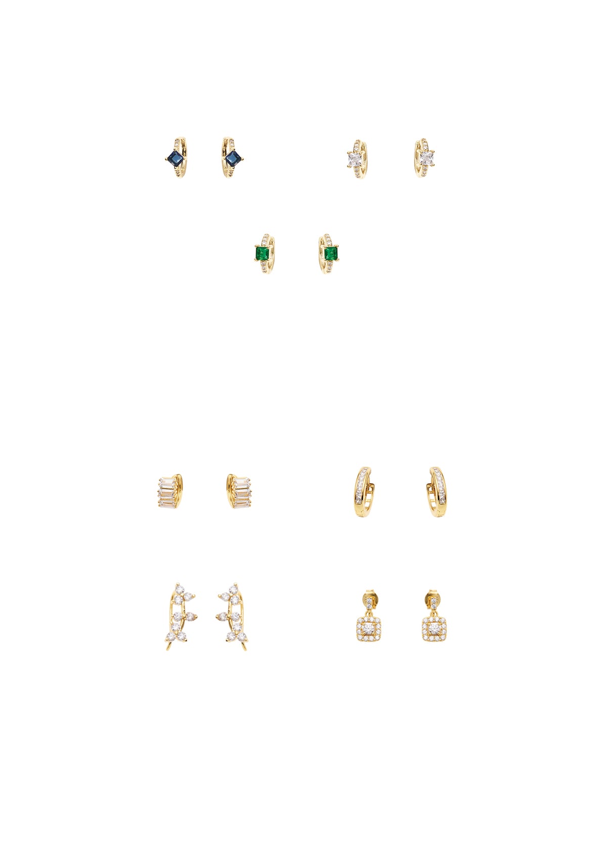 ORECCHINI DORATI CON CUBIC ZIRCONIA