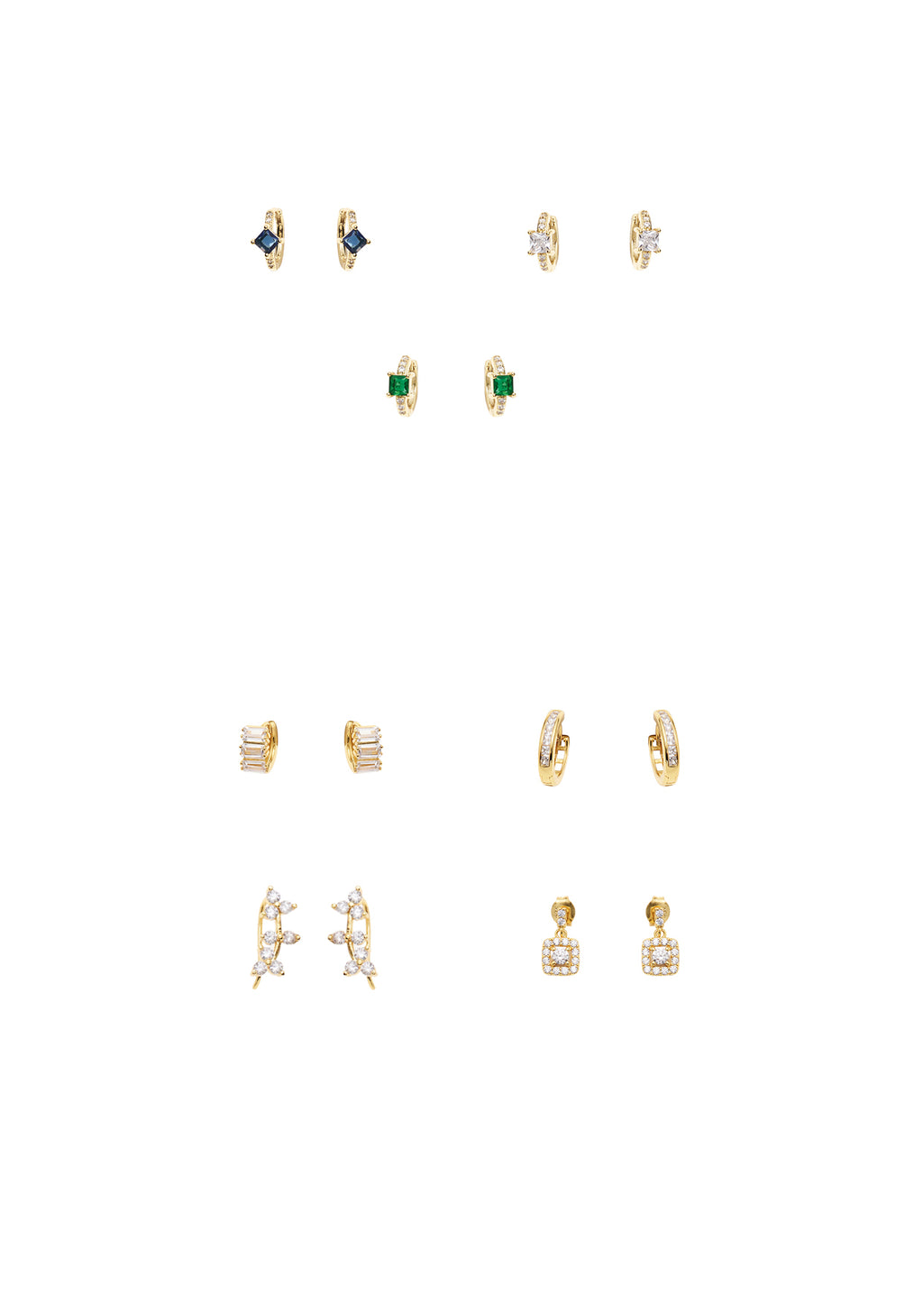 ORECCHINI DORATI CON CUBIC ZIRCONIA