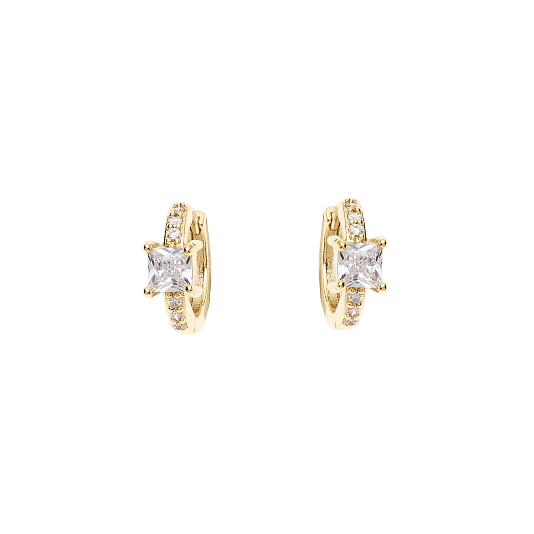 ORECCHINI DORATI CON CUBIC ZIRCONIA