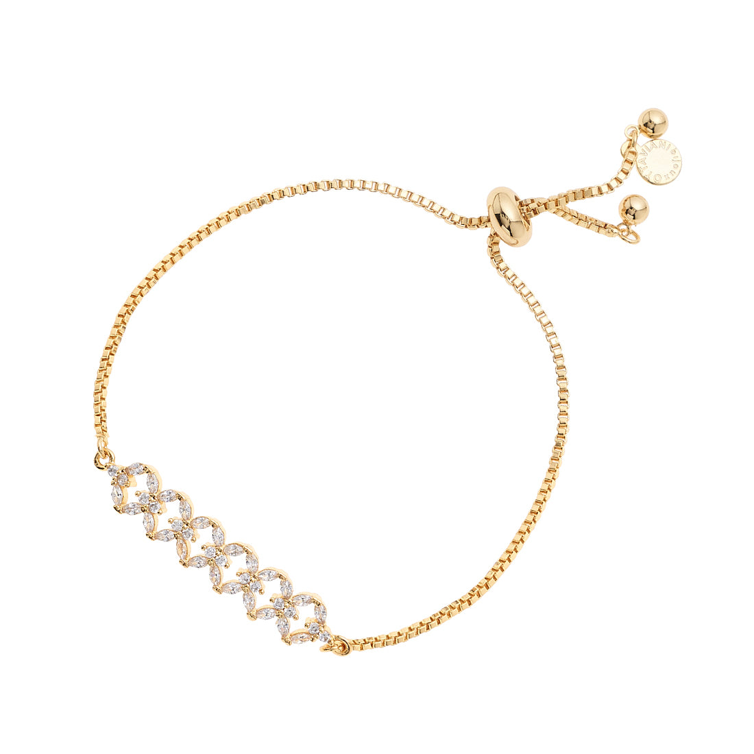 BRACCIALE DORATO CON CUBIC ZIRCONIA