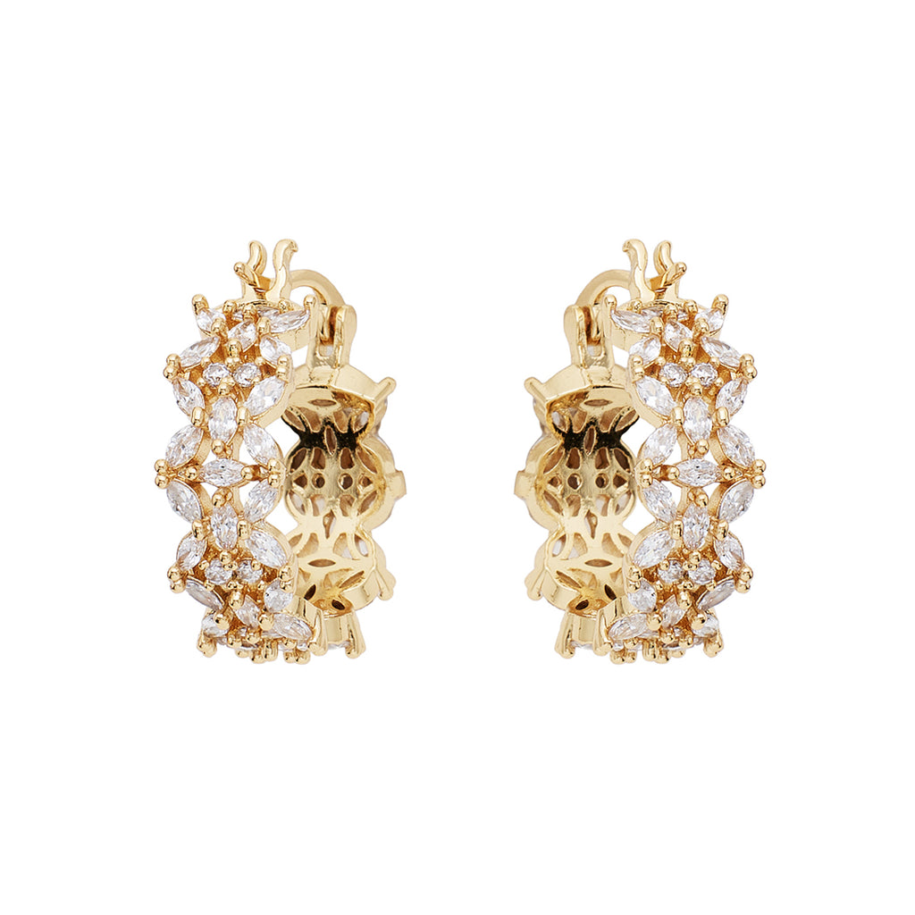 ORECCHINI DORATI CON CUBIC ZIRCONIA