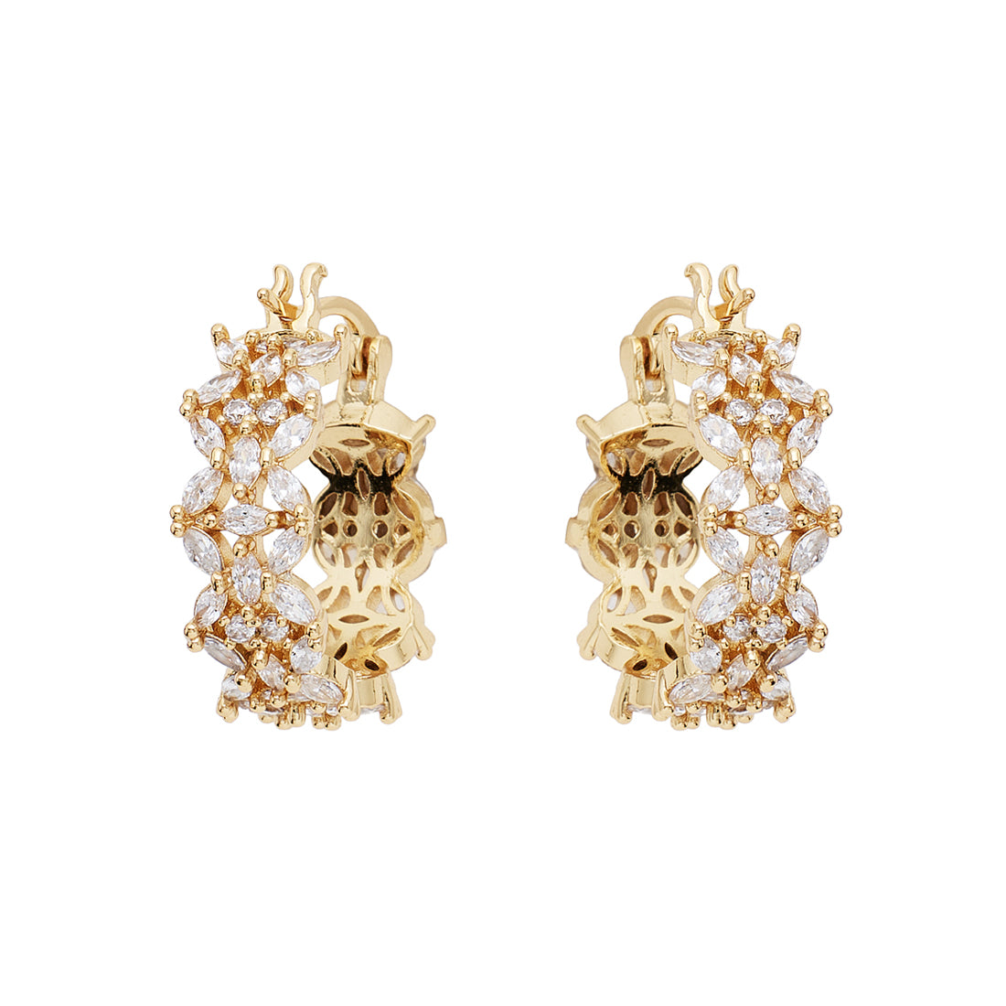 ORECCHINI DORATI CON CUBIC ZIRCONIA