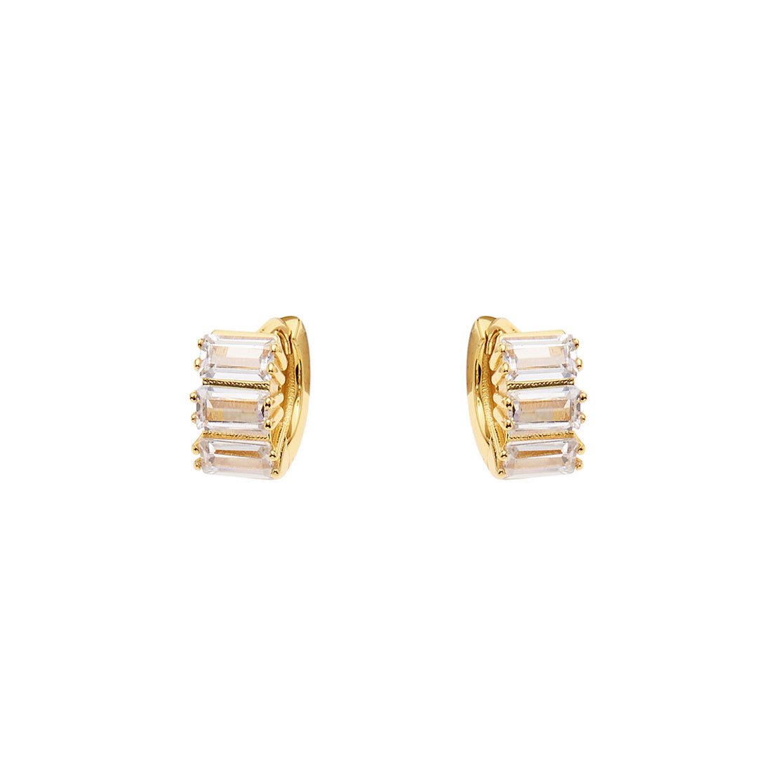 ORECCHINI DORATI CON CUBIC ZIRCONIA