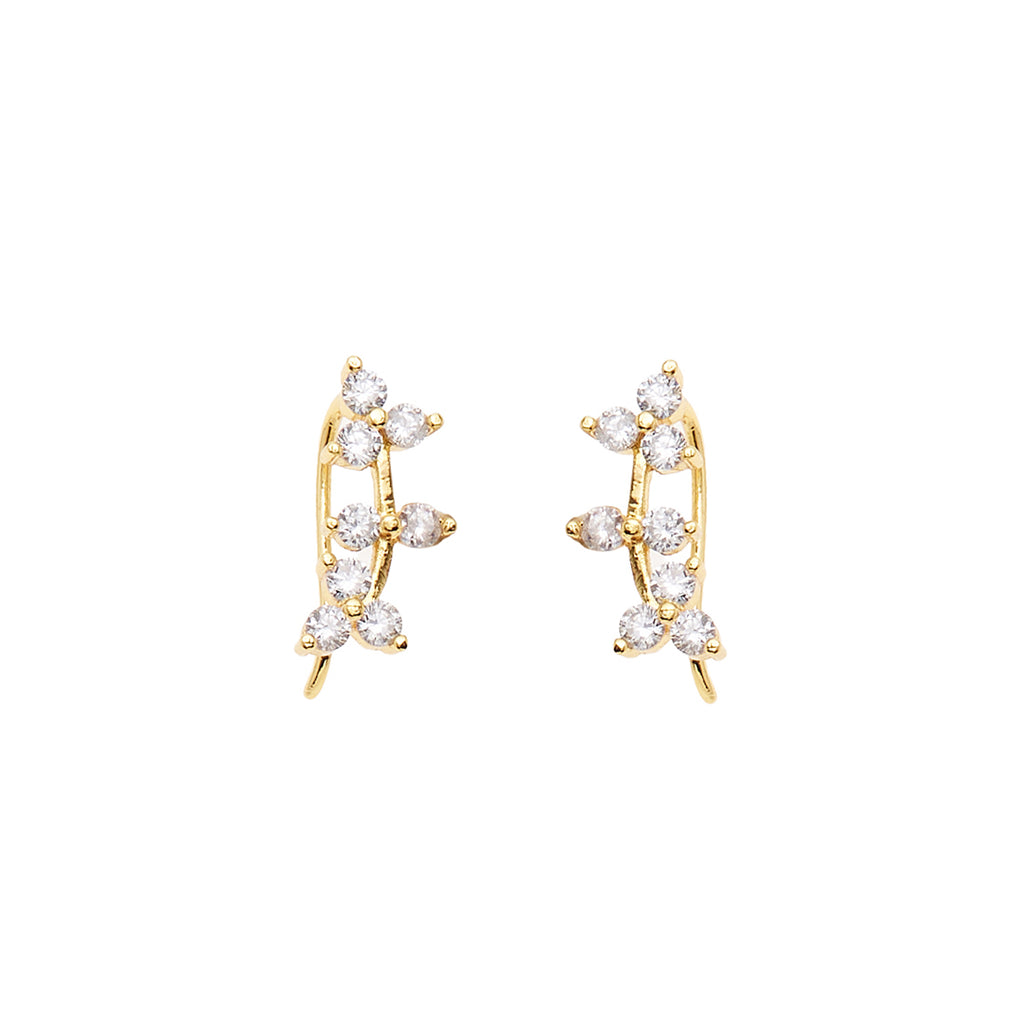 ORECCHINI DORATI CON CUBIC ZIRCONIA