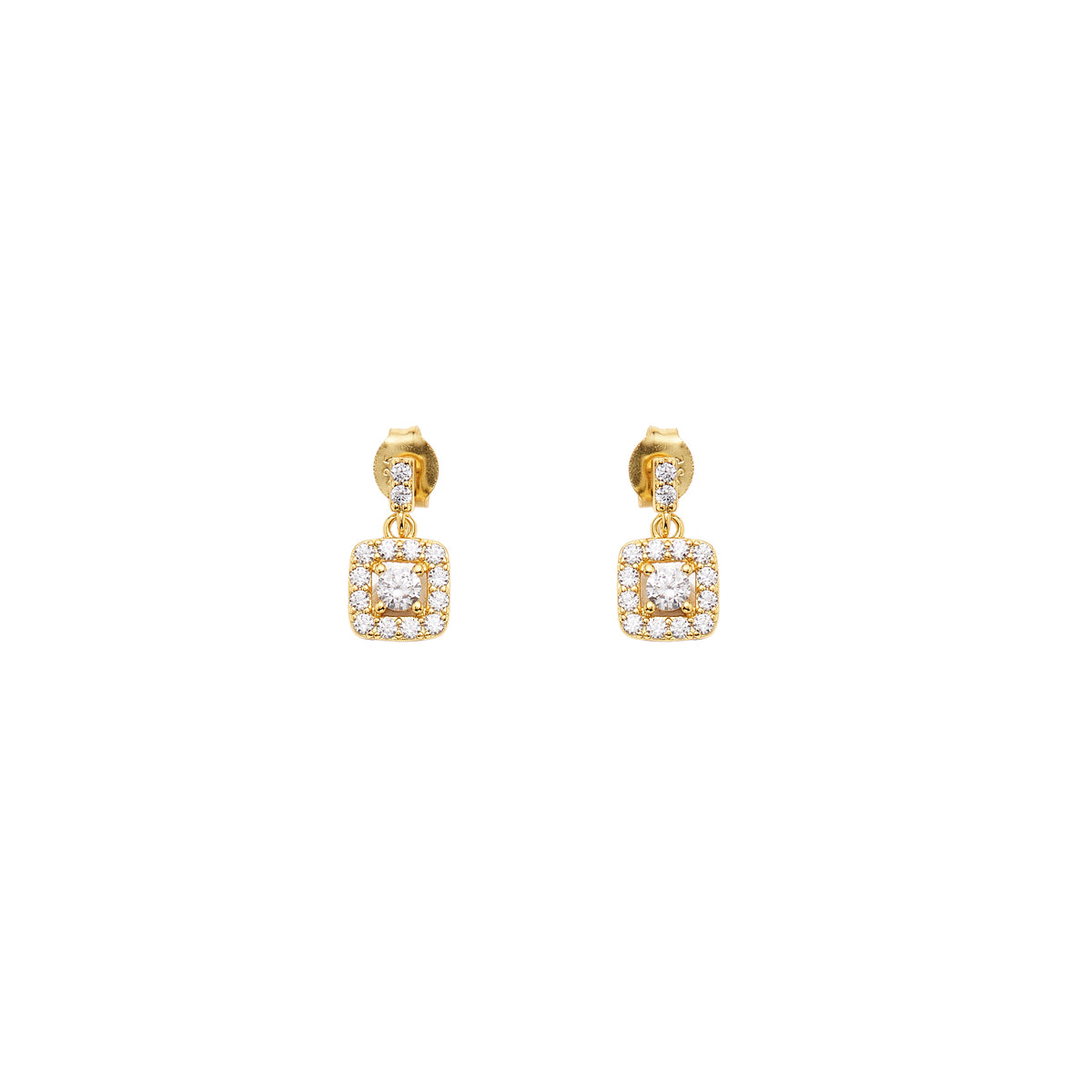 ORECCHINI DORATI CON CUBIC ZIRCONIA
