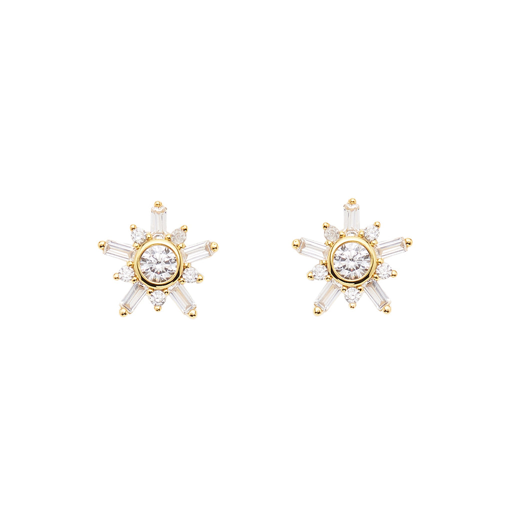 ORECCHINI DORATI CON CUBIC ZIRCONIA