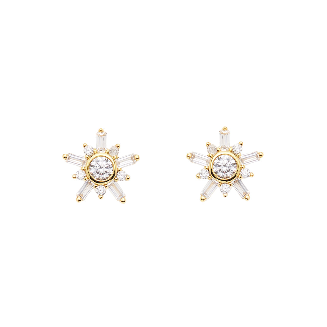 ORECCHINI DORATI CON CUBIC ZIRCONIA