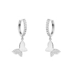 ORECCHINI RODIATI CON CUBIC ZIRCONIA