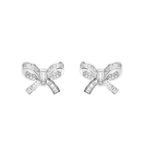ORECCHINI RODIATI CON CUBIC ZIRCONIA