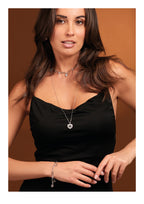 COLLANA RODIATA CON CUBIC ZIRCONIA