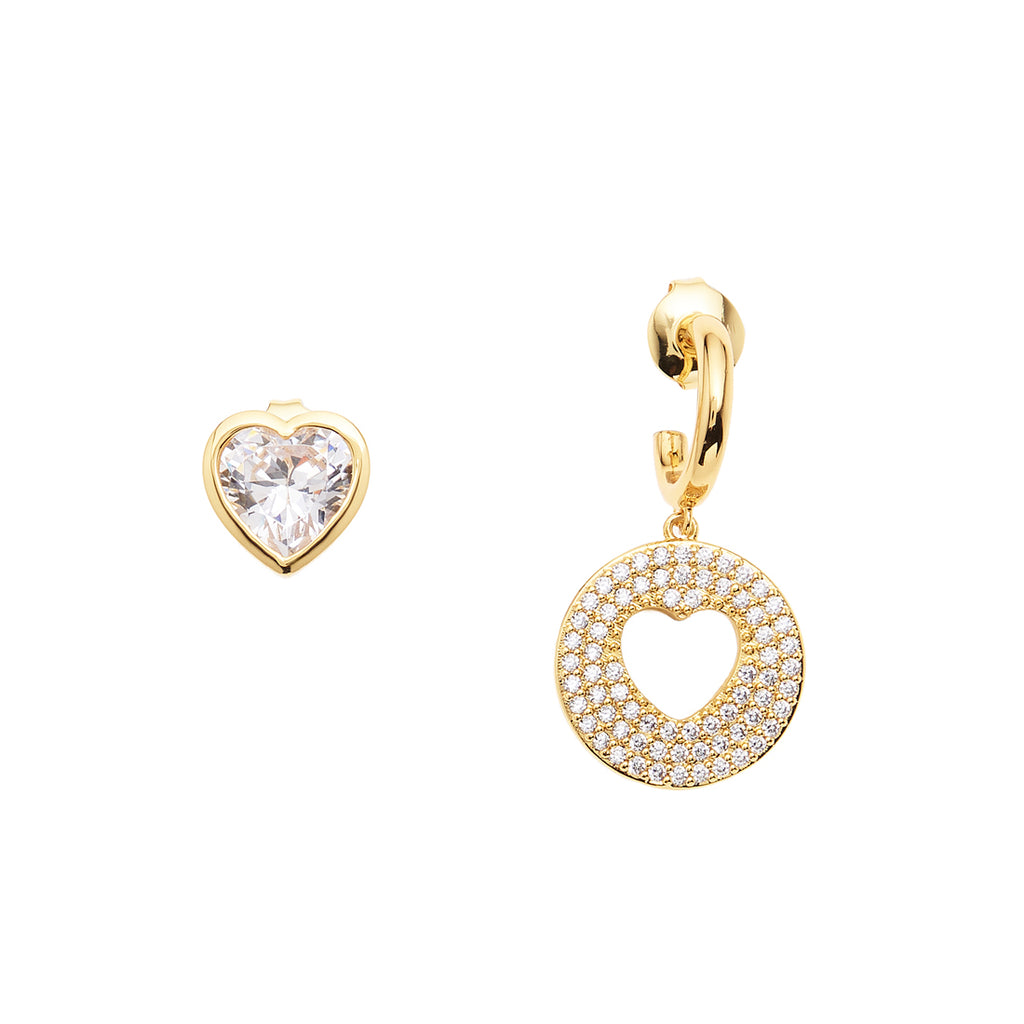 ORECCHINI DORATI CON CUBIC ZIRCONIA