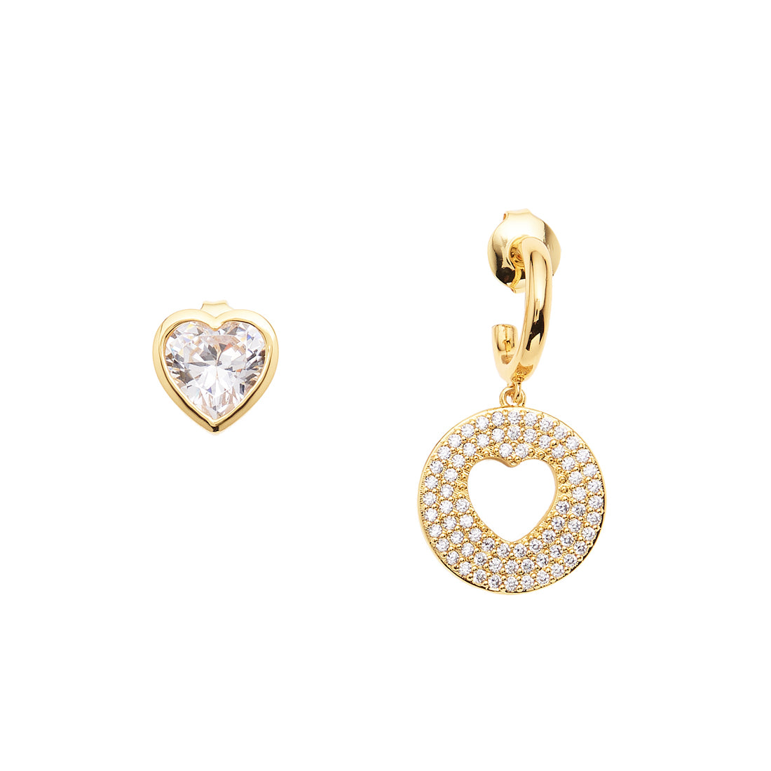 ORECCHINI DORATI CON CUBIC ZIRCONIA
