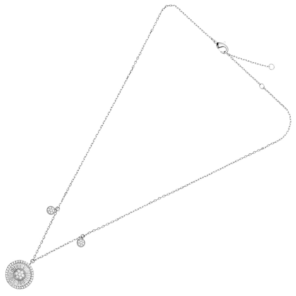 COLLANA RODIATA CON CUBIC ZIRCONIA