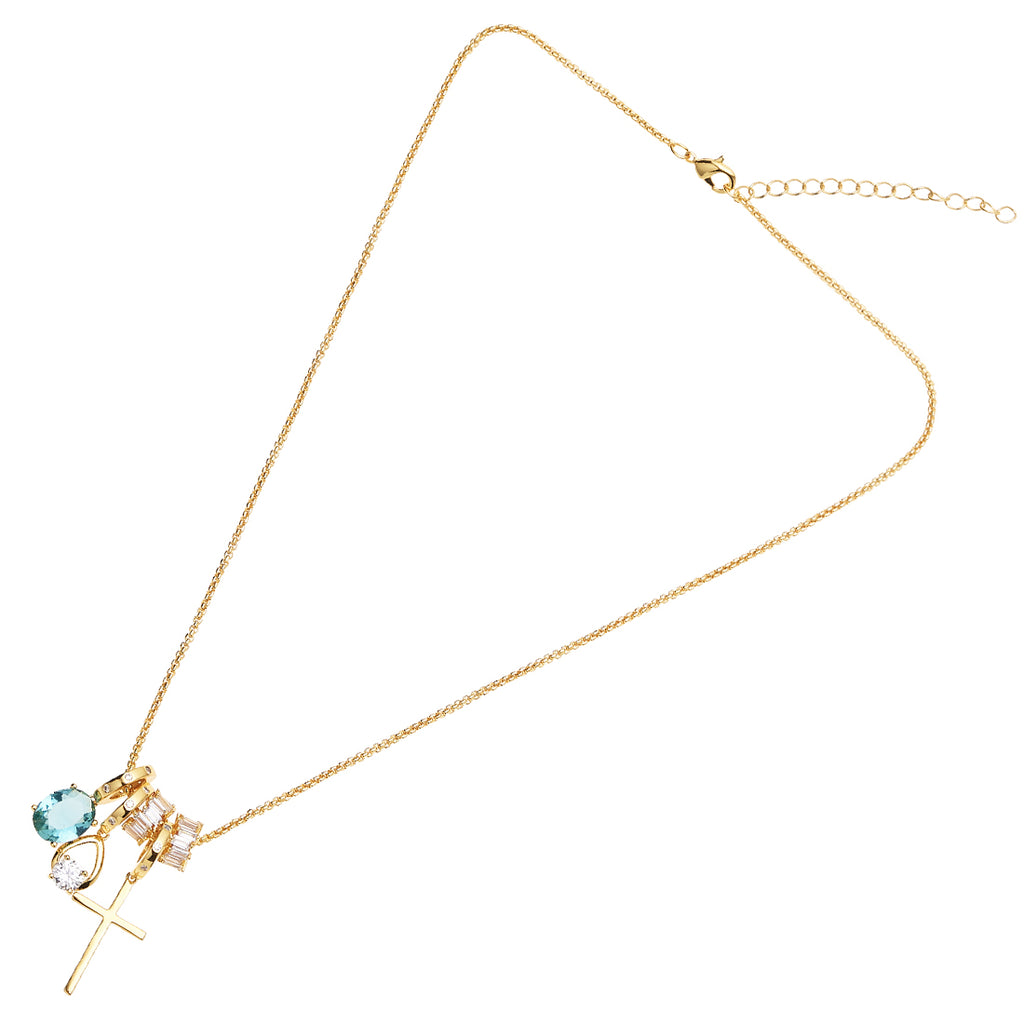 COLLANA DORATA CON CUBIC ZIRCONIA