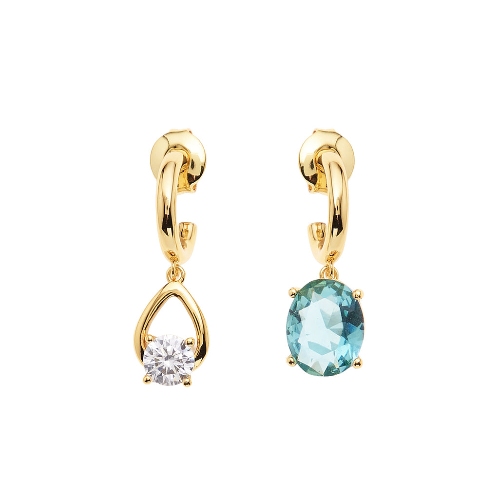 ORECCHINI DORATI CON CUBIC ZIRCONIA