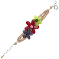 BRACCIALE CON AGATA E CRISTALLI