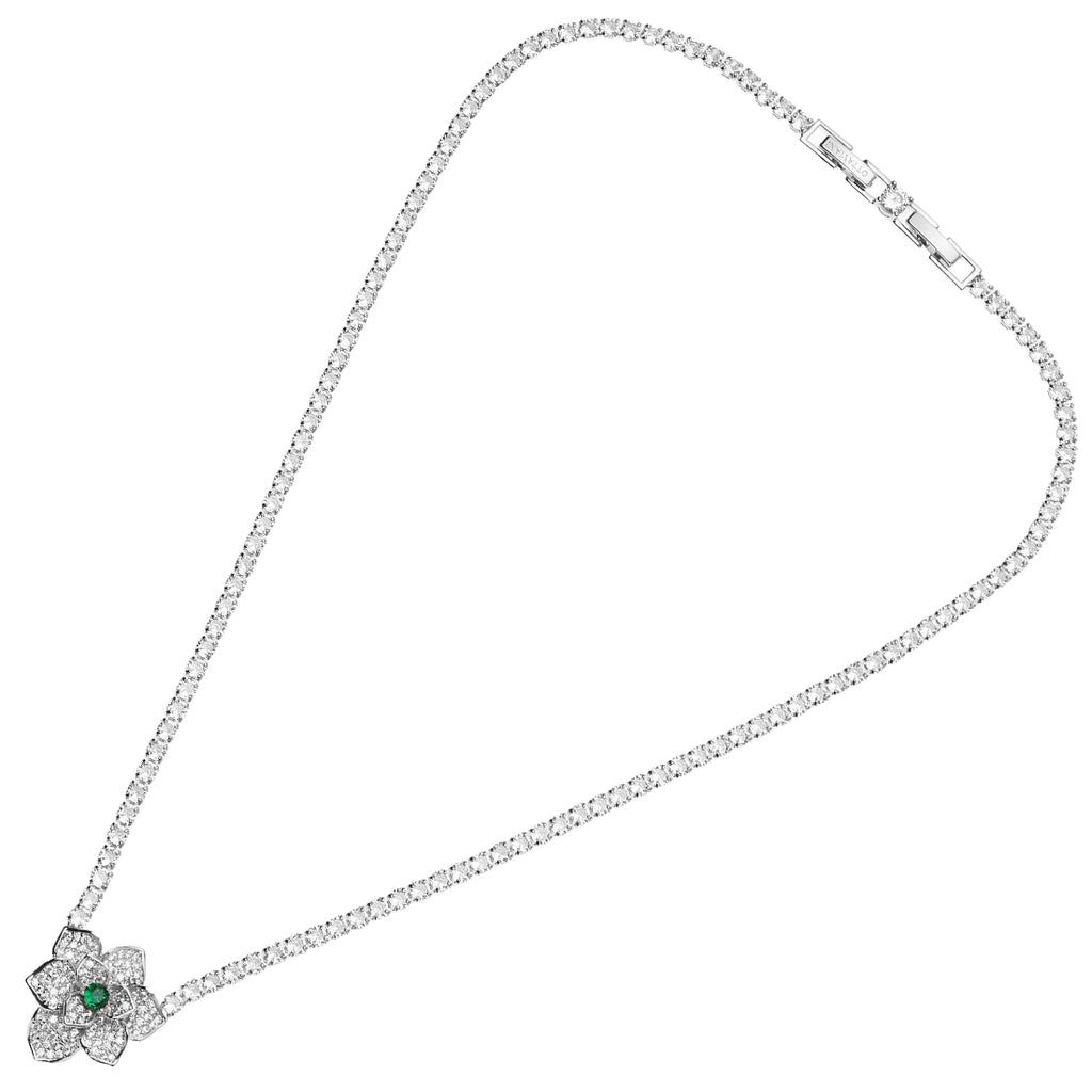 COLLANA RODIATA CON CUBIC ZIRCONIA