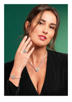 COLLANA RODIATA CON CUBIC ZIRCONIA