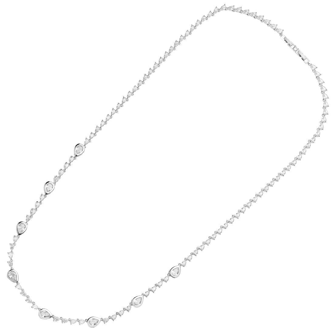 COLLANA RODIATA CON CUBIC ZIRCONIA