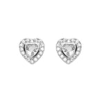 ORECCHINI RODIATI CON CUBIC ZIRCONIA