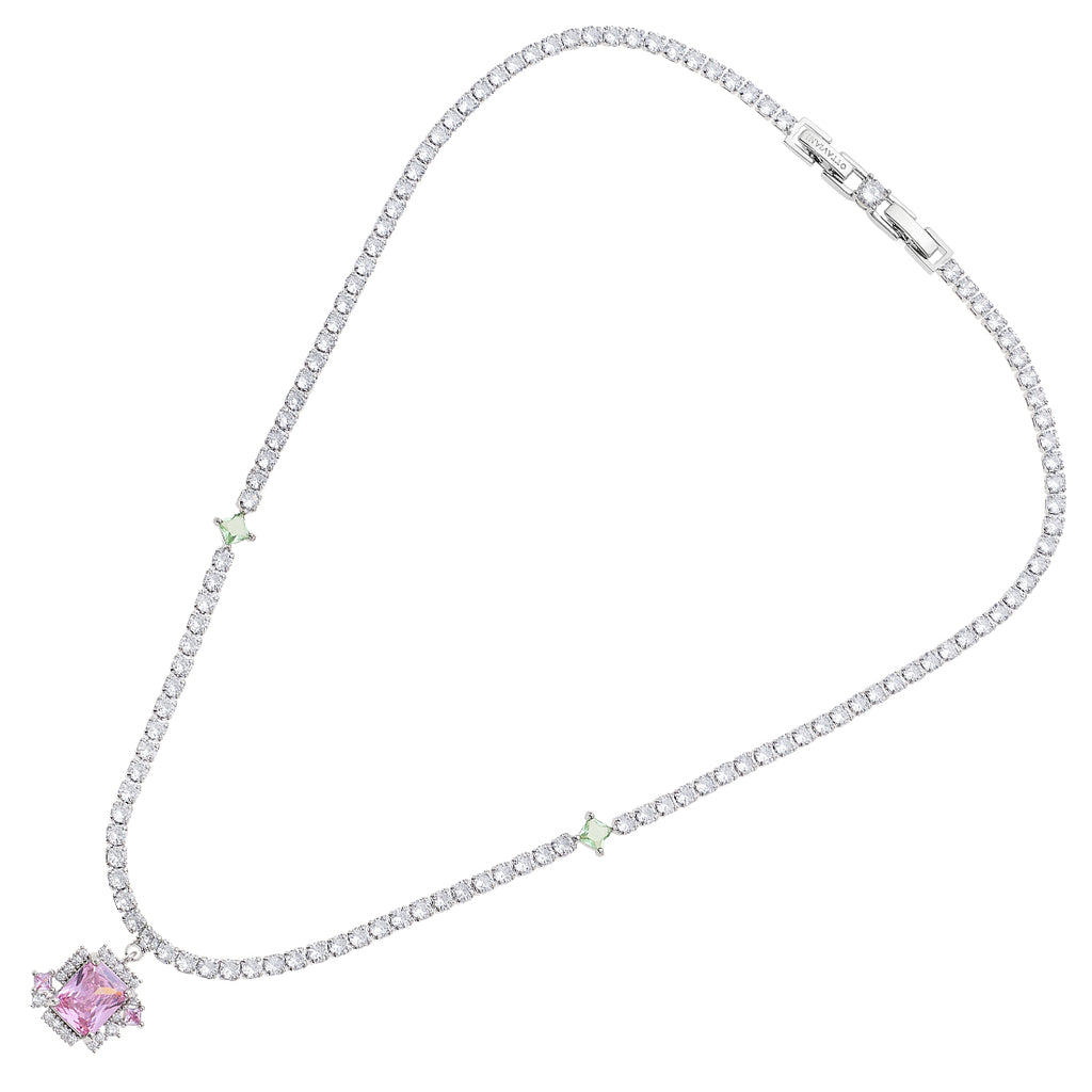 COLLANA RODIATA CON CUBIC ZIRCONIA