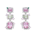 ORECCHINI RODIATI CON CUBIC ZIRCONIA