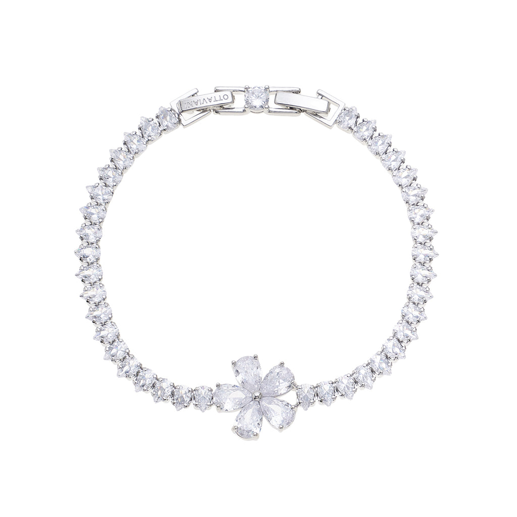 BRACCIALE RODIATO CON CUBIC ZIRCONIA